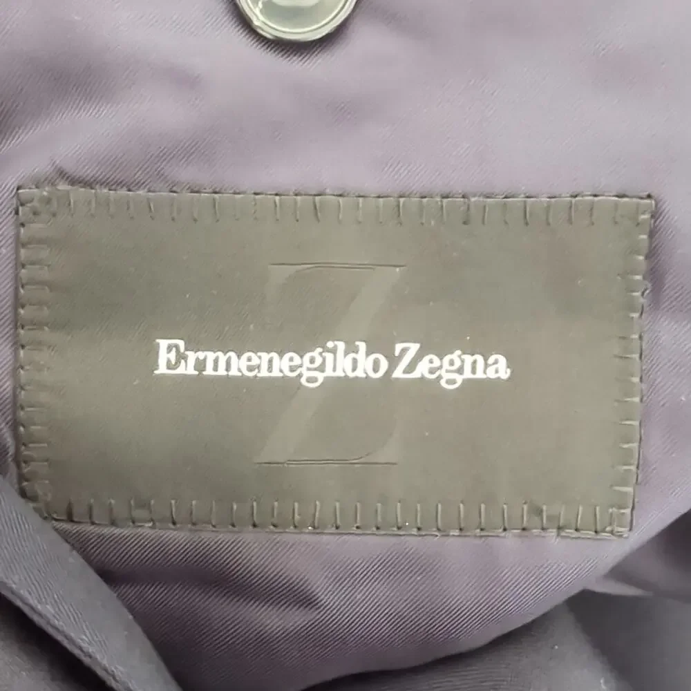 Ermenegildo Zegna Blazer Jacket Mens 52R US42 Roma 100% Wool Navy Blue Suit Coat